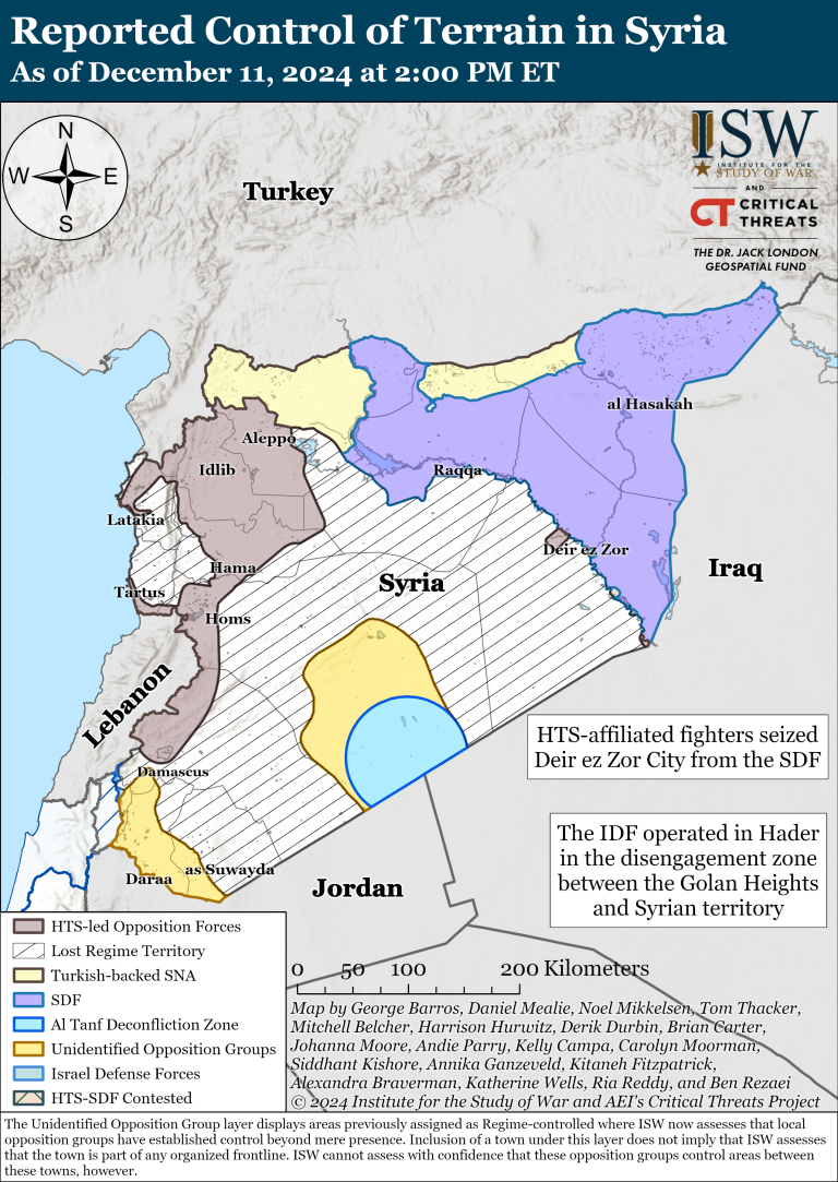 Iran Update, December 11, 2024